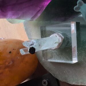 Tourmaline in aquamarine (powerful relief)